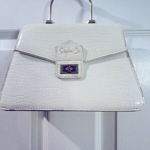 Shydiva Company Tracee Off-White Vegan Leather Purse with Gold Hardware